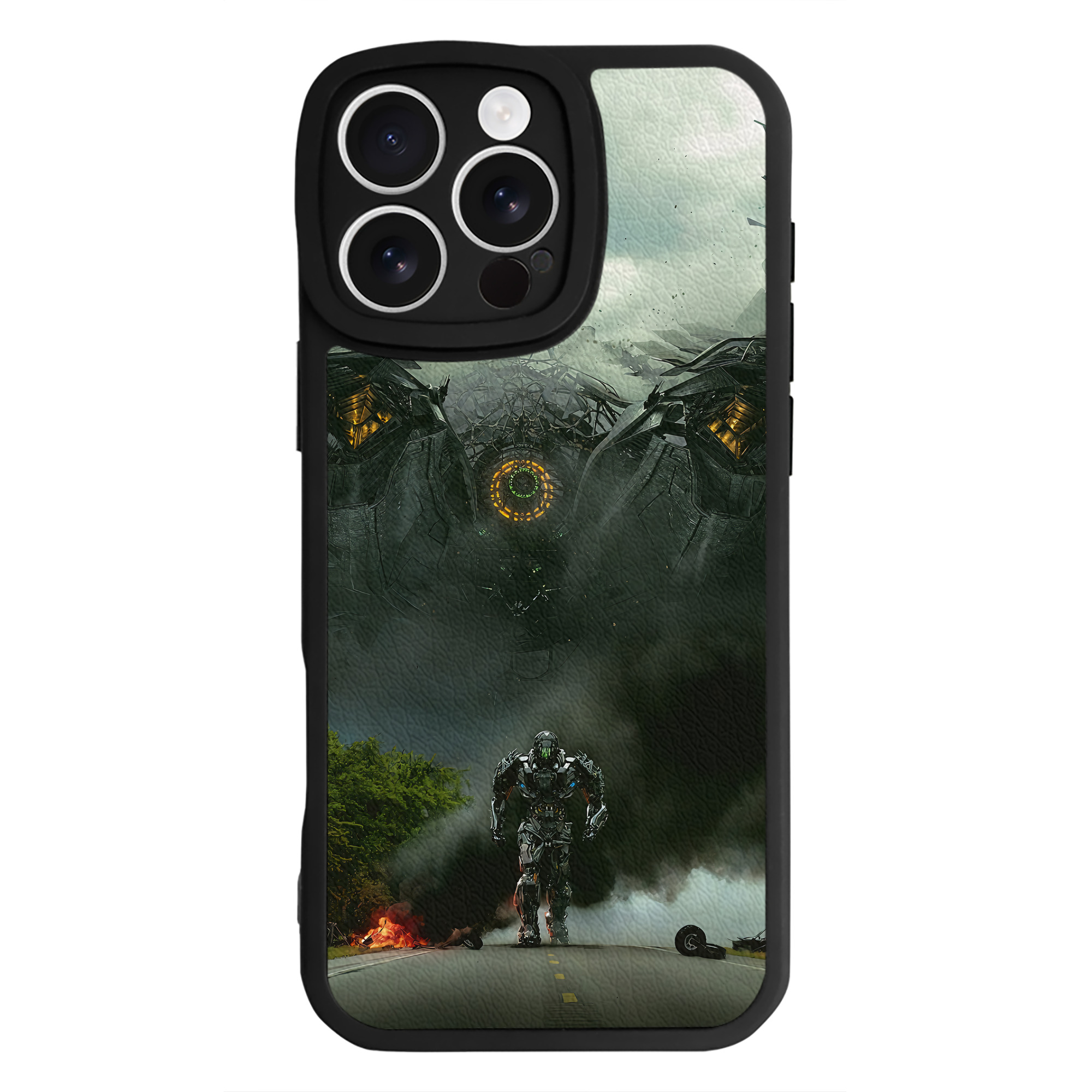 （画像用） Transformers トランスフォーマー 【iPhone 16シリーズ対応】シリコンスマホケース（レザー調） 材質：シリコン